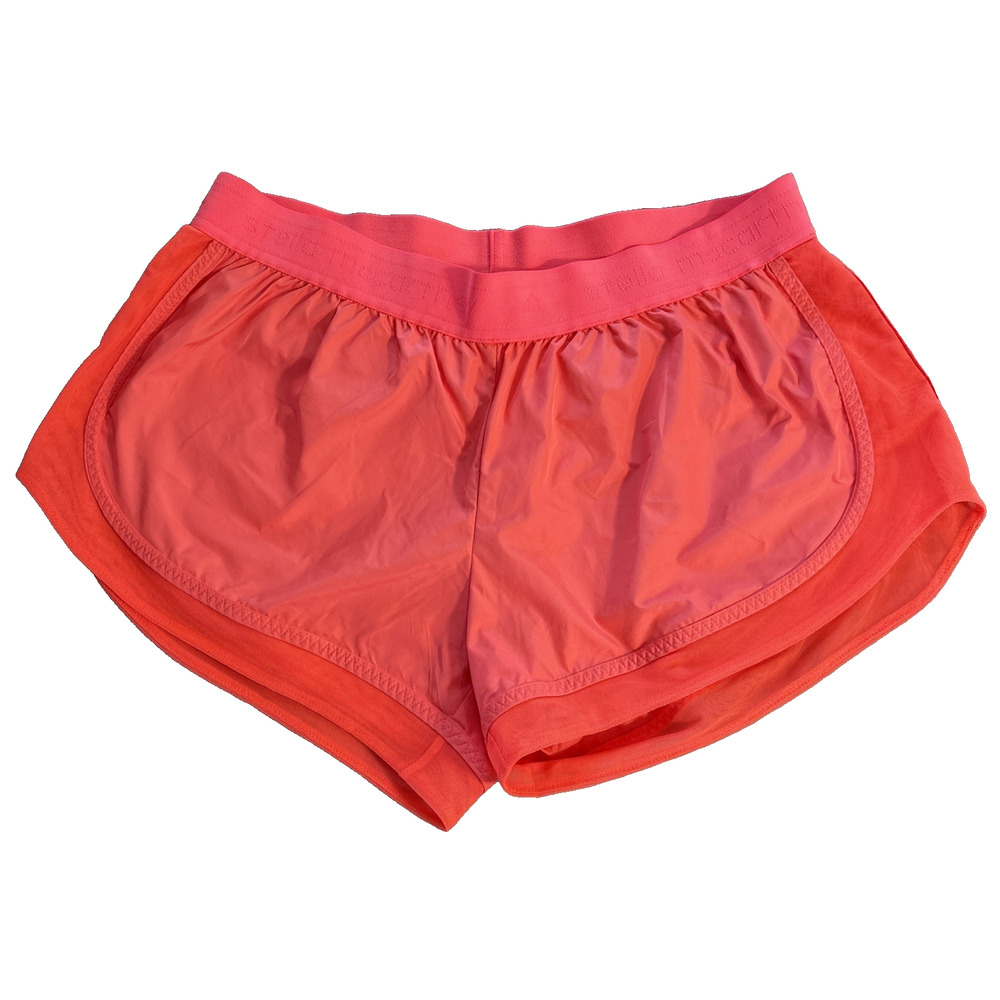 Adidas by Stella McCartney Pull On Elastic Waist Running Shorts Coral, Size M